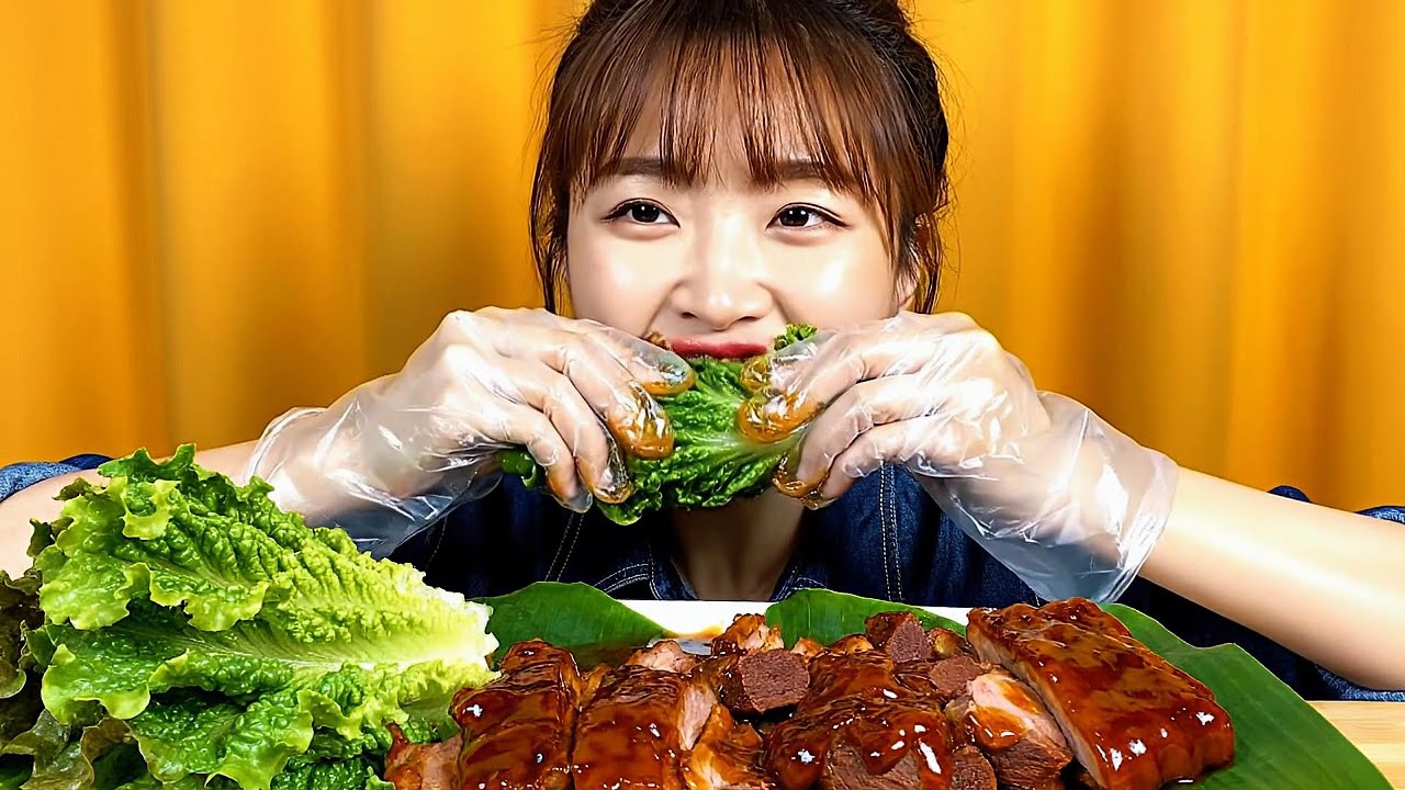 Mukbang ASMR 😋 Deep Eating Sounds  Super Relaxing Food Mukbang