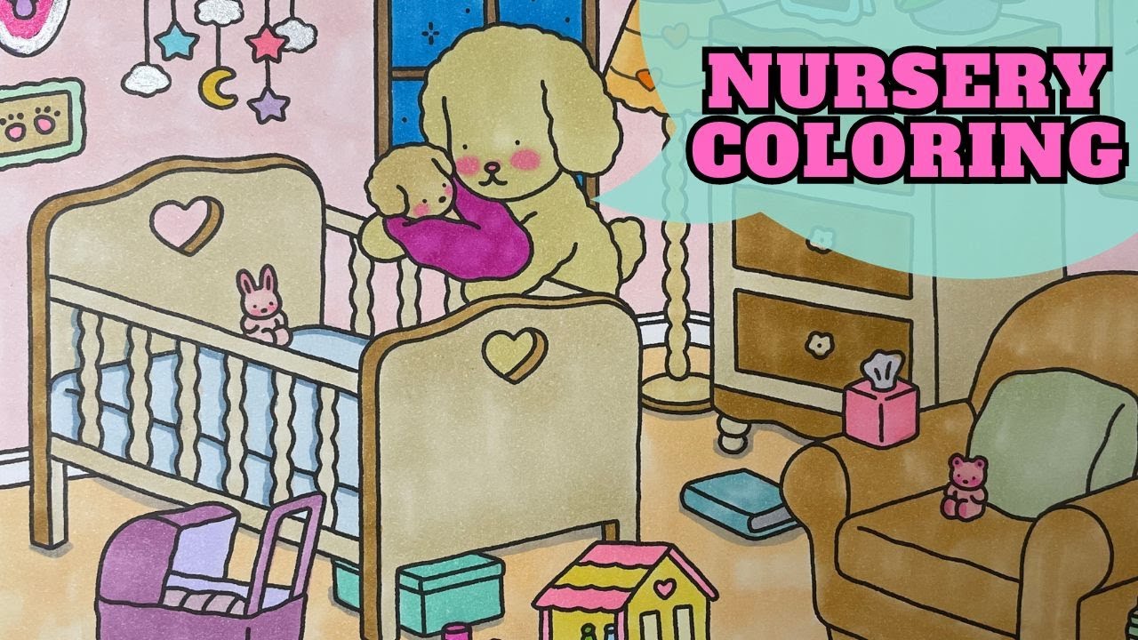Baby nursery coloring (Coloring book by Bobbie Goods)
