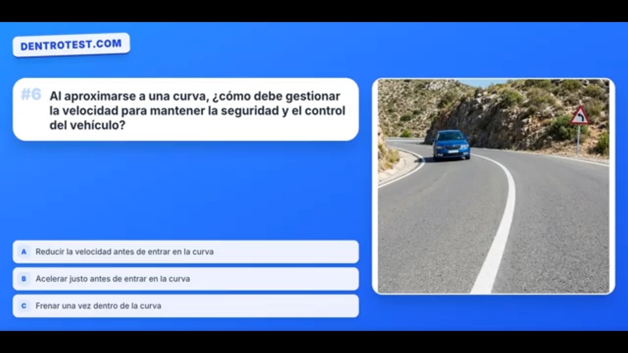 TEST DGT 2026 VELOCIDAD 📝 20 Preguntas Oficiales Examen Teórico Permiso B