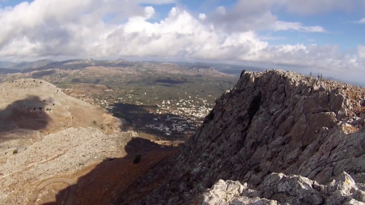 Rhodos - Fahrt auf dem Berg bei Archangelos, dem Profitis Ilias