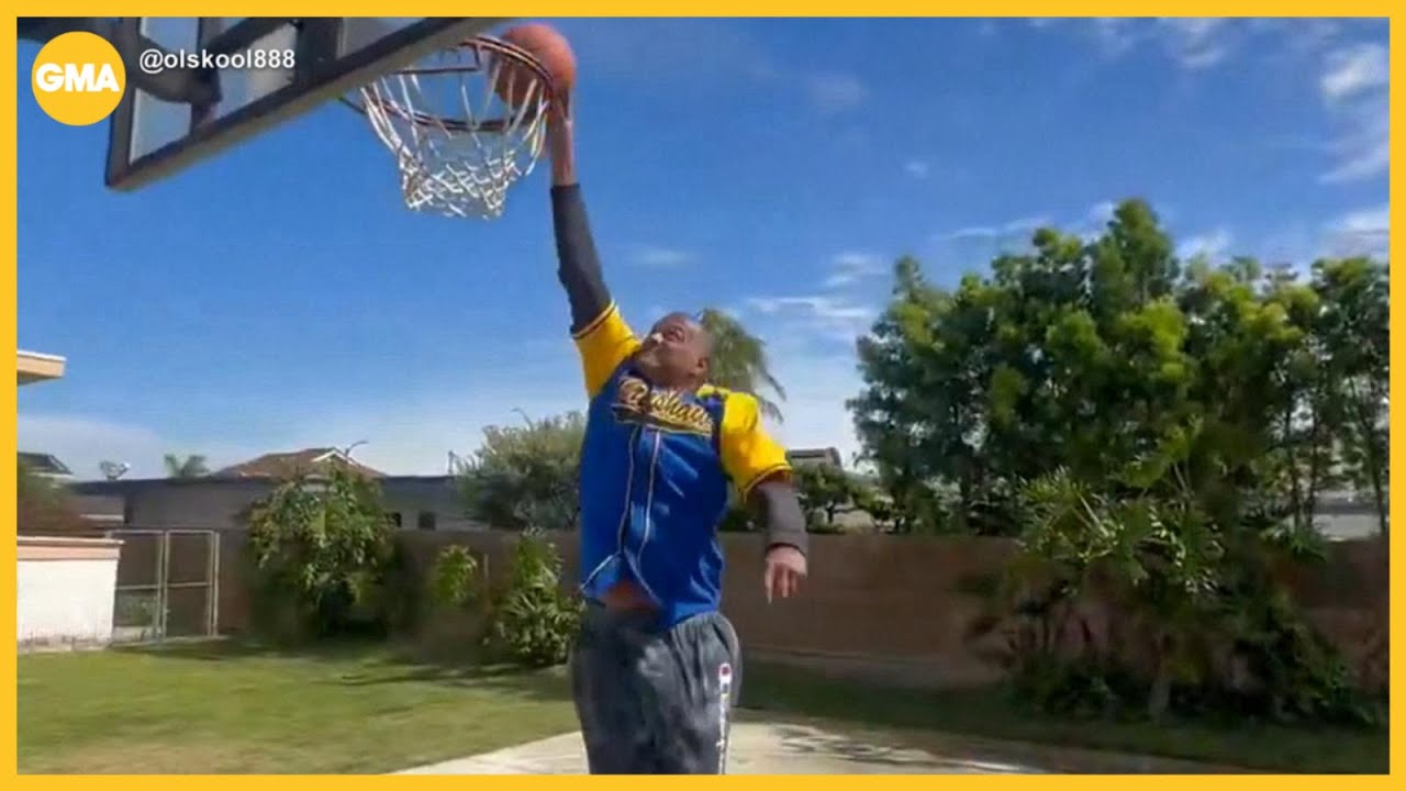 NBA legend defies gravity, still slam dunks at 70