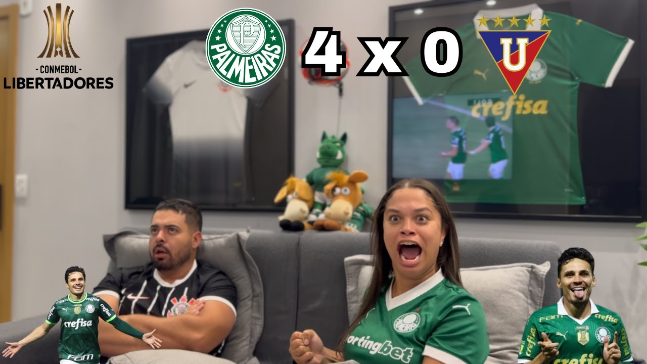 REACT REAÇÕES PALMEIRAS X LDU | Casal Rivalidade