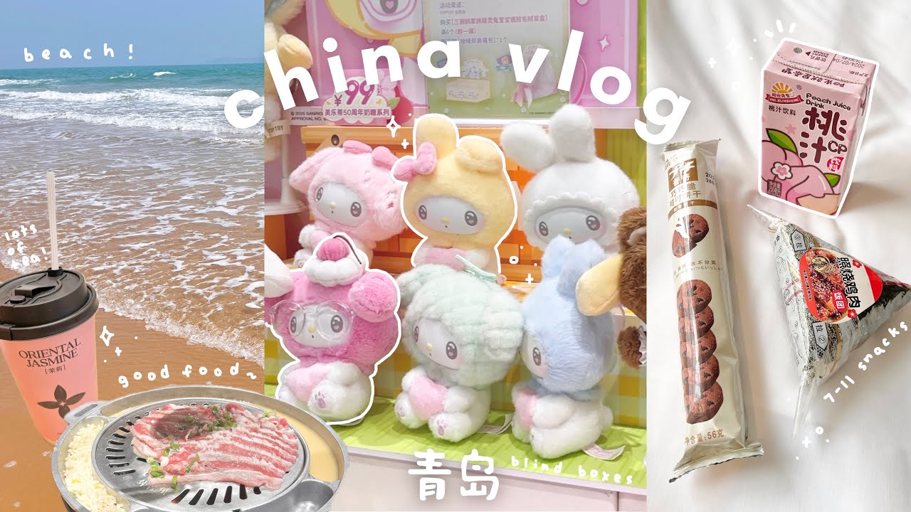 china vlog 🇨🇳 | shopping mall, beach, good food & tea, temple, grocery store