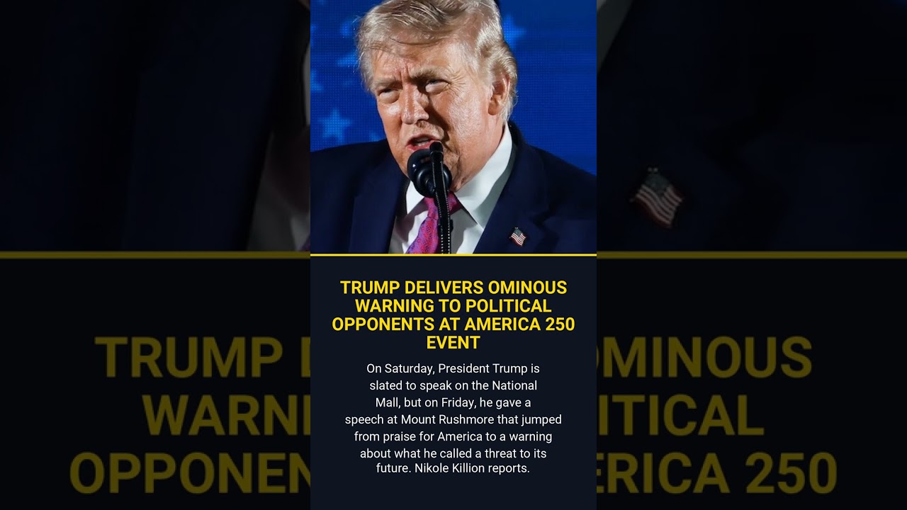 Trump Delivers Ominous Warning To Political Opponents At America 250 Event