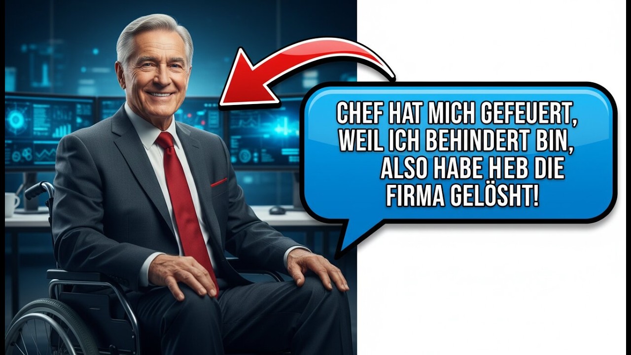 Wegen dieses Rollstuhls gefeuert. Meine Rache war nur ein Klick