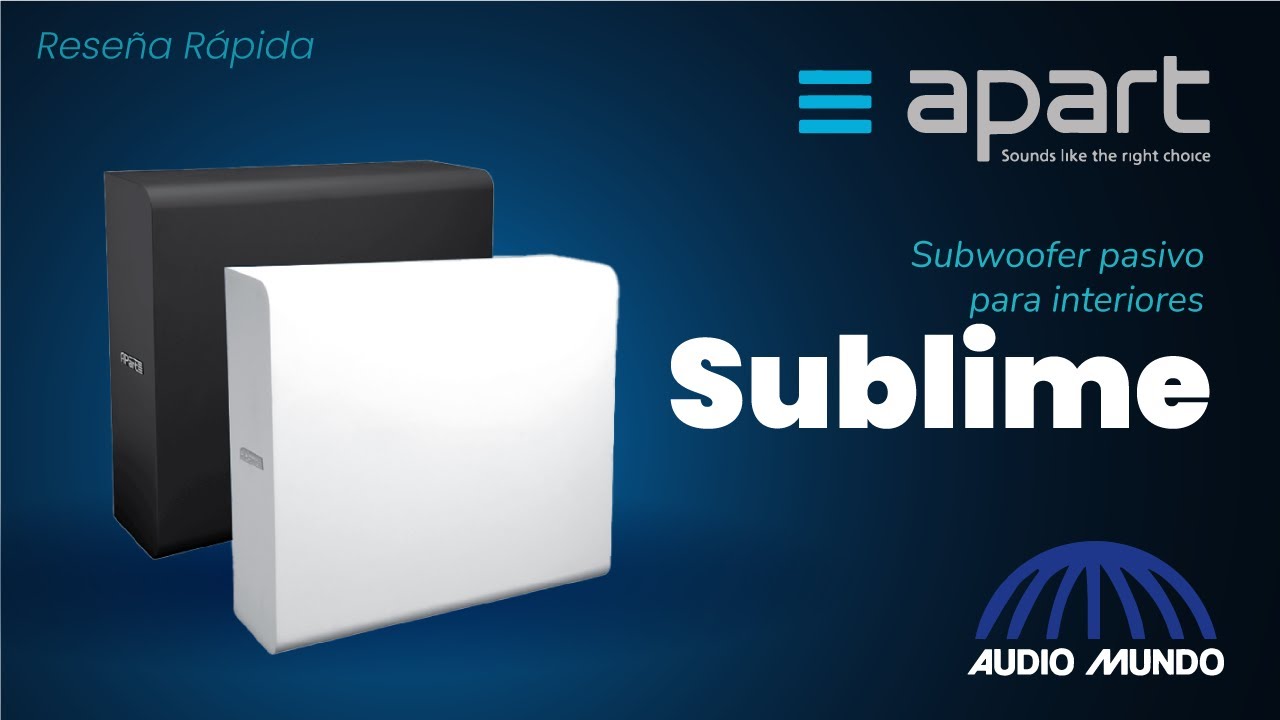 Subwoofer pasivo de 6 ½” uso comercial marca Apart modelo Sublime