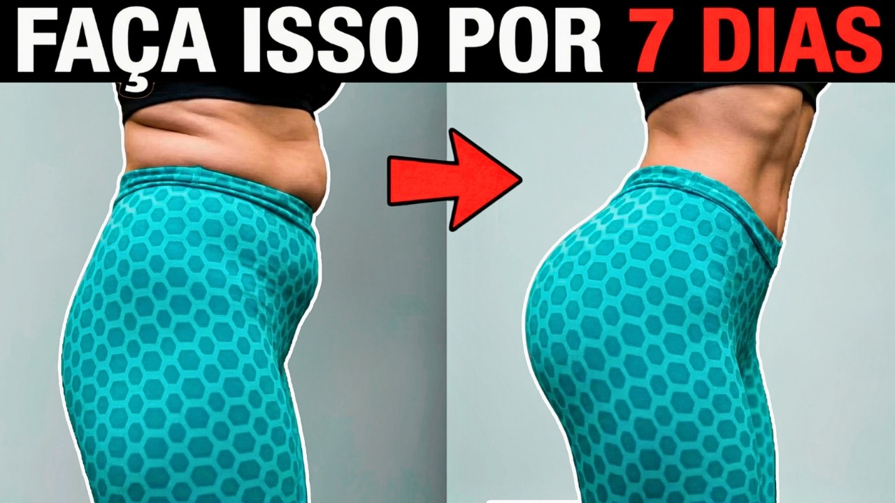 7 DIAS | 9 MIN para PERDER BARRIGA & AUMENTAR GLÚTEOS em Casa🔥(Treino Matinal)