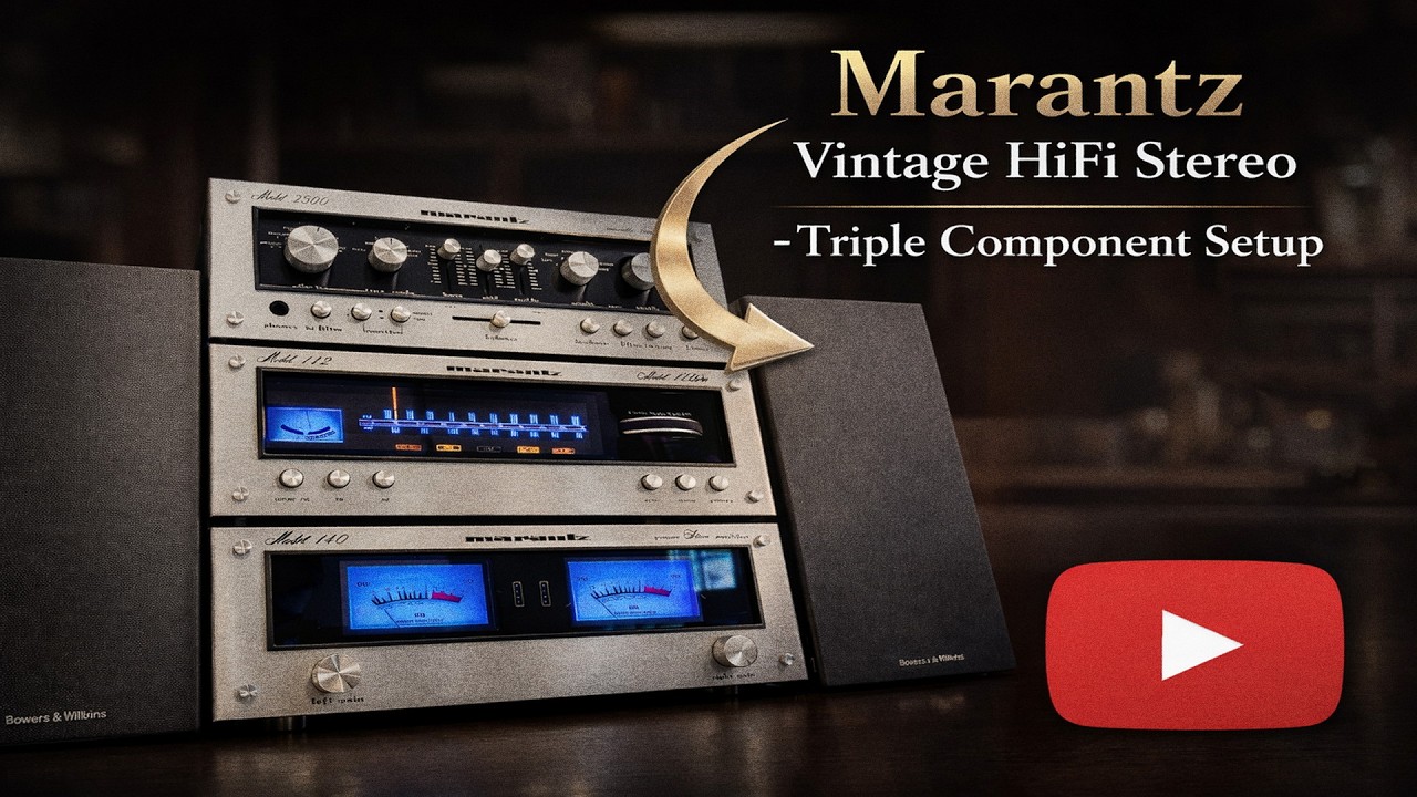 Marantz Silver Tower - Vintage Triple HIFi Setup