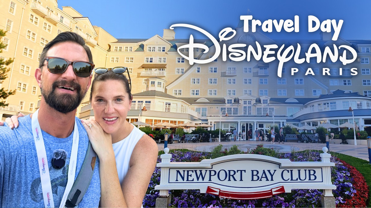 Наш день путешествия в Диснейленд в Париже! | Заселение в Newport Bay Club, Disney Village и ужин...