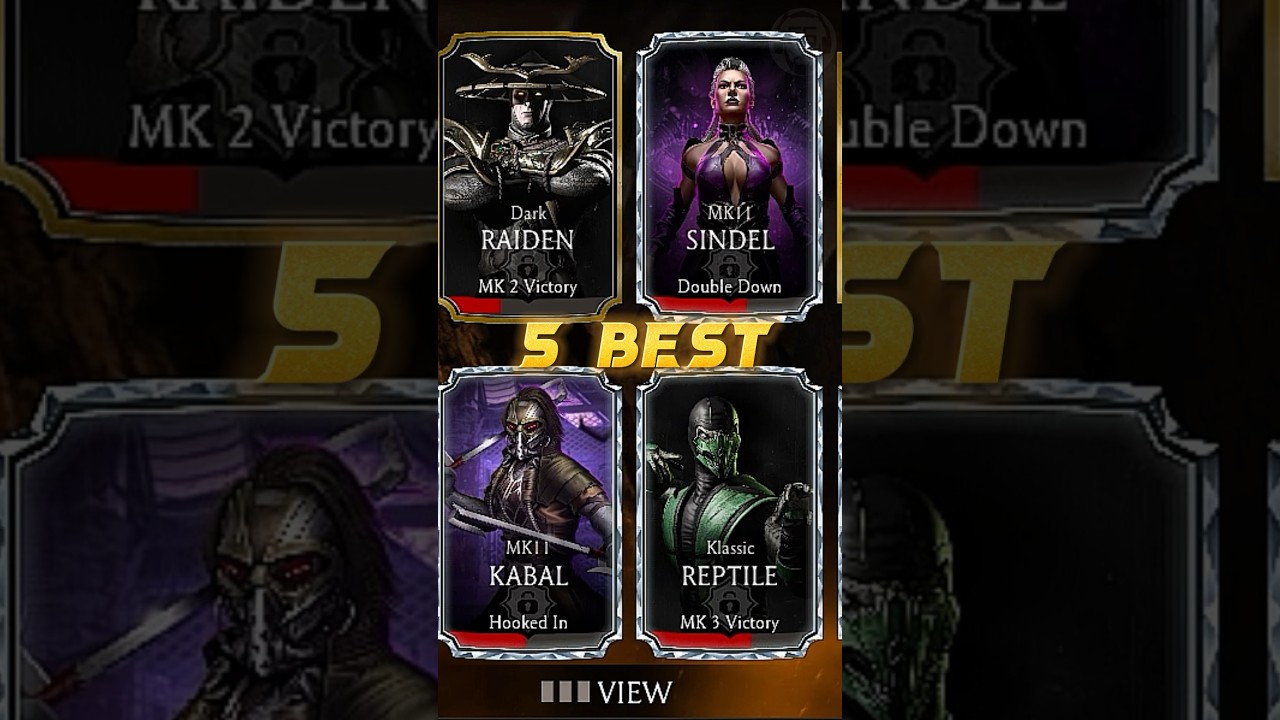 5 Best Diamond Characters in Mortal Kombat Mobile #mortalkombatmobile #top5 #shorts
