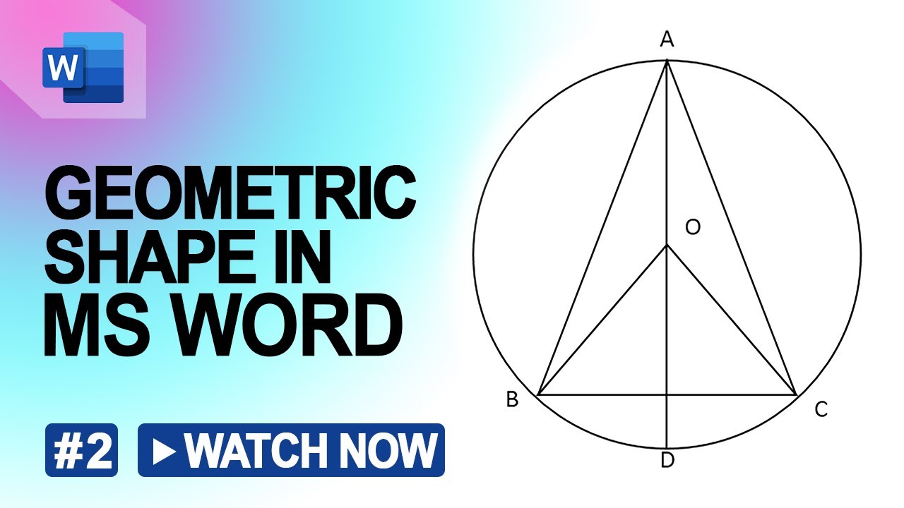 #Geometry 02 How can I art geometric shapes in MS word || Microsoft Word 2016 || Bangla Tutorial