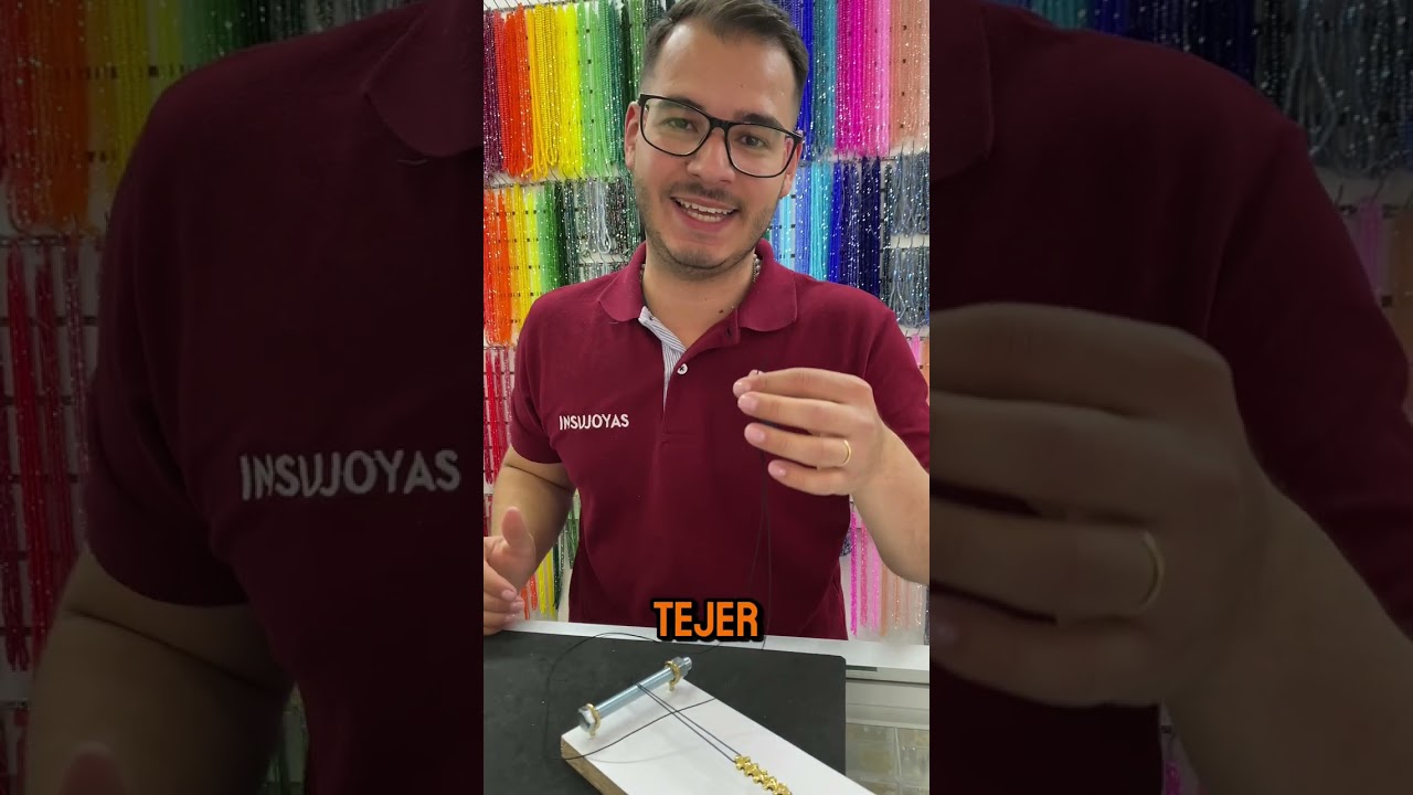 Manilla tejida con balines #tutorial #bisuteria