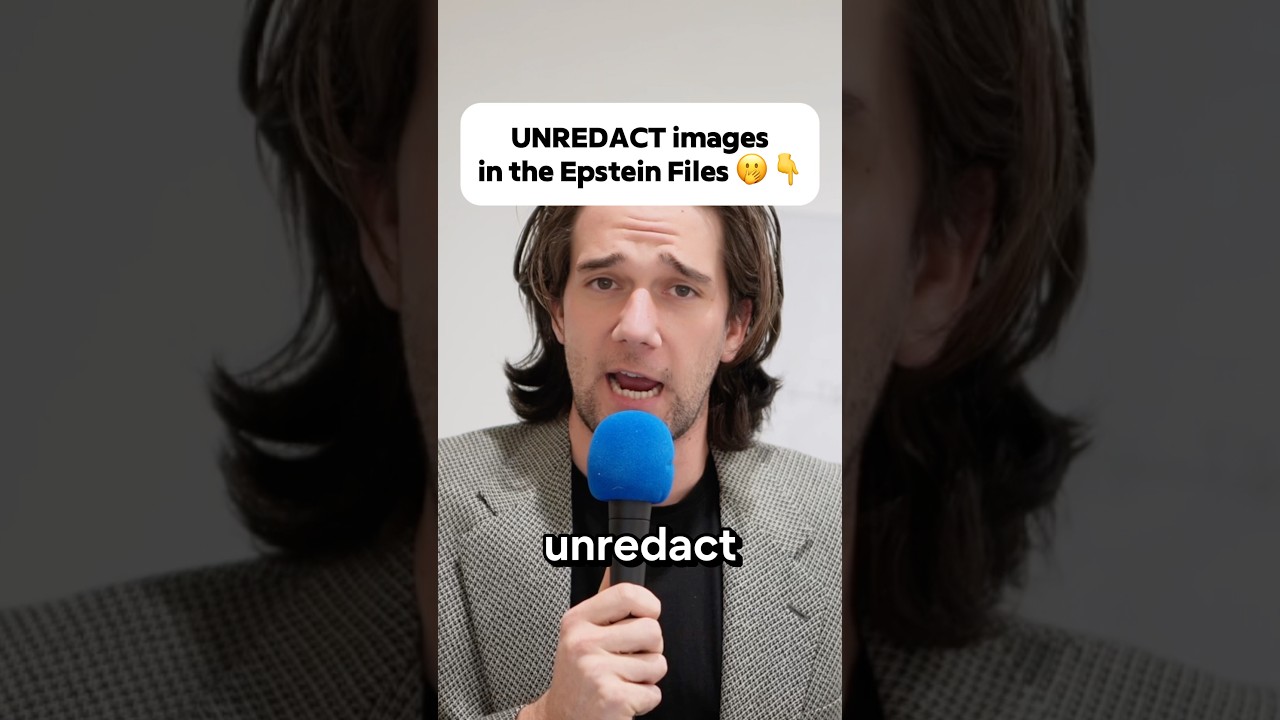 You can UNREDACT images in The Epstein Files?! 😱