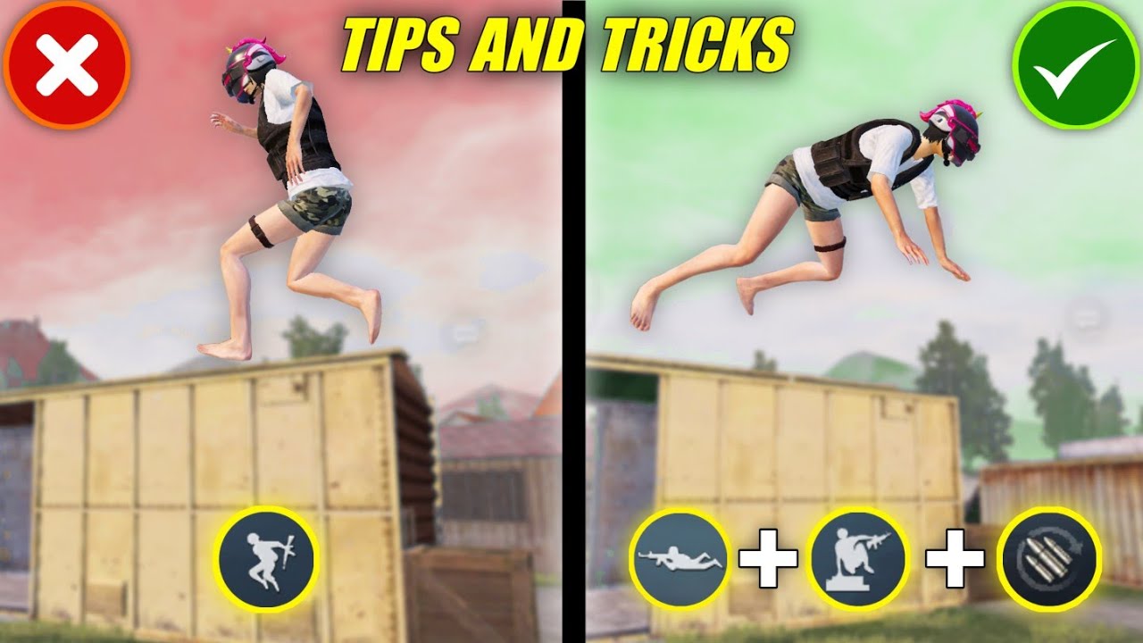 JUMP AND PRONE TRICKS GUIDE IN BGMI | HOW TO JUMP AND PRONE IN AIR PUBG MOBILE 2021 | MASTER 11