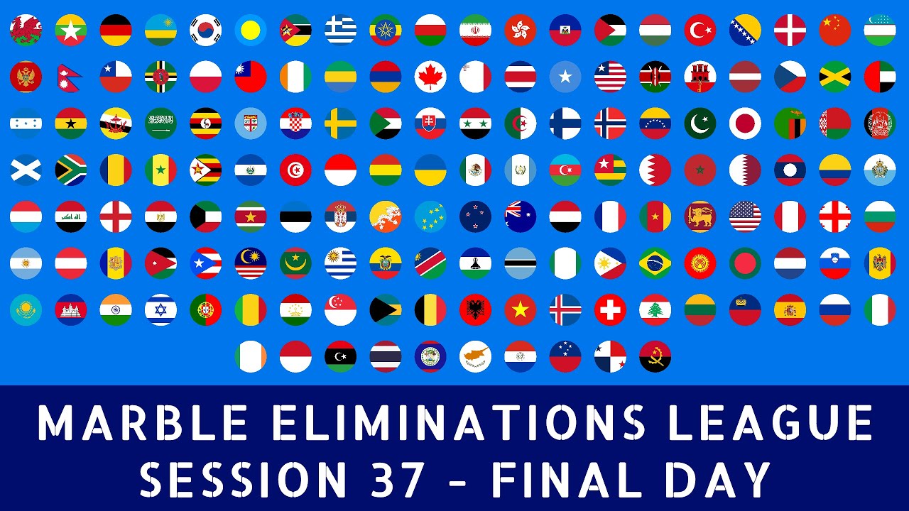 210 Countries Elimination Marble Race League   Session 37  - Final Day
