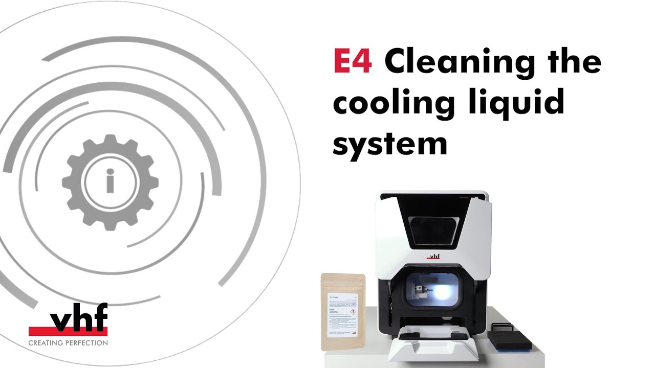 E4 – Cleaning the cooling liquid system