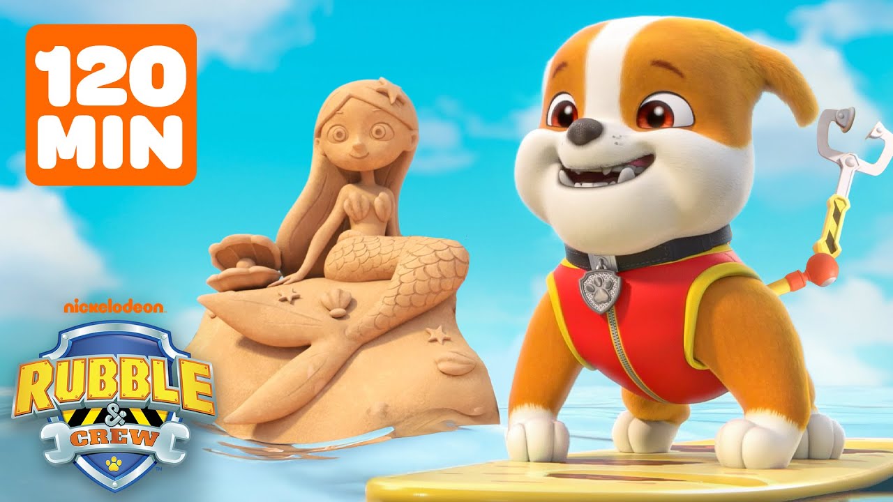 Rubble's Beach Party & Summer Rescues! w/ Mix & Charger | 2 Hours | Rubble & Crew