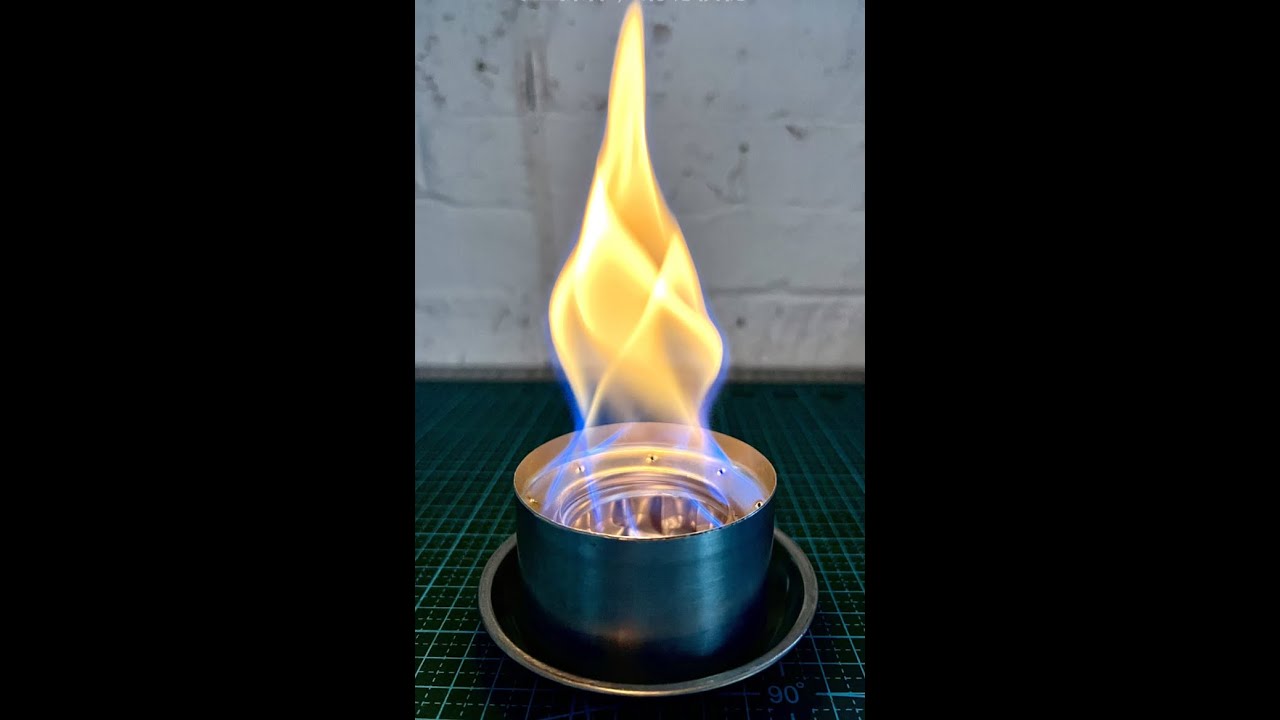 易拉罐螺旋火焰出火增压酒精炉制作教程