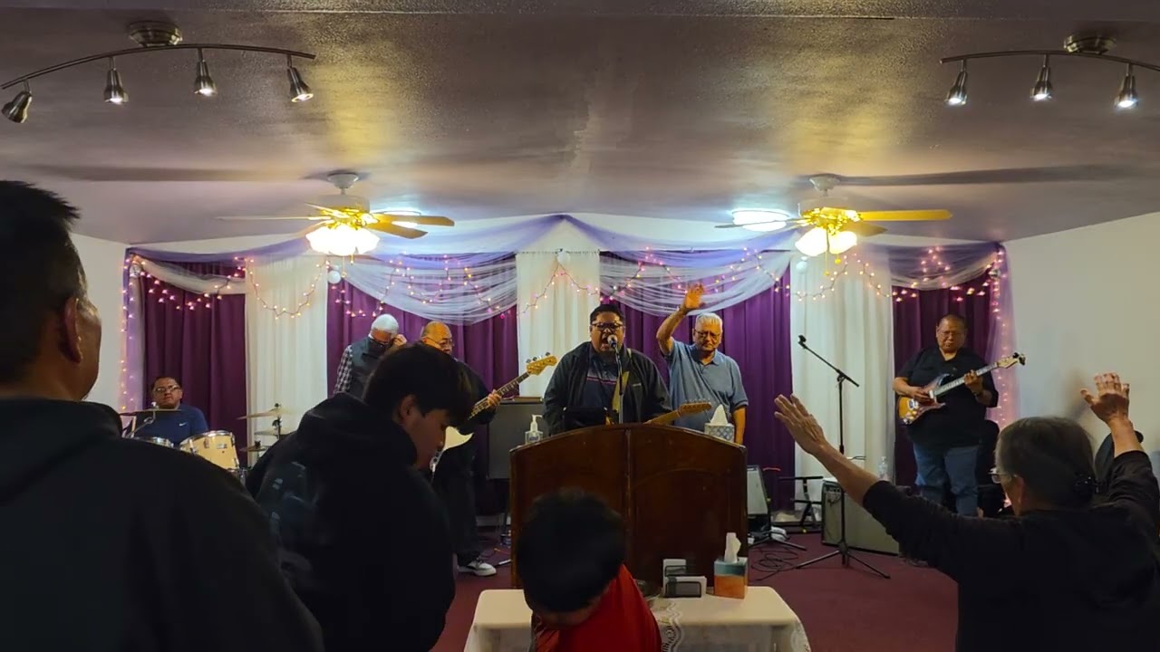 Gilbertson Frank Jr @Power Of God Ministry Revival @House Of Fellowship Church in Valley View, NM 