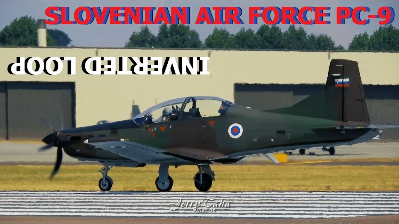 🔵 Slovenian AF PC-9 Pilot Performs An Incredible Inverted Loop - Extremely Rare!