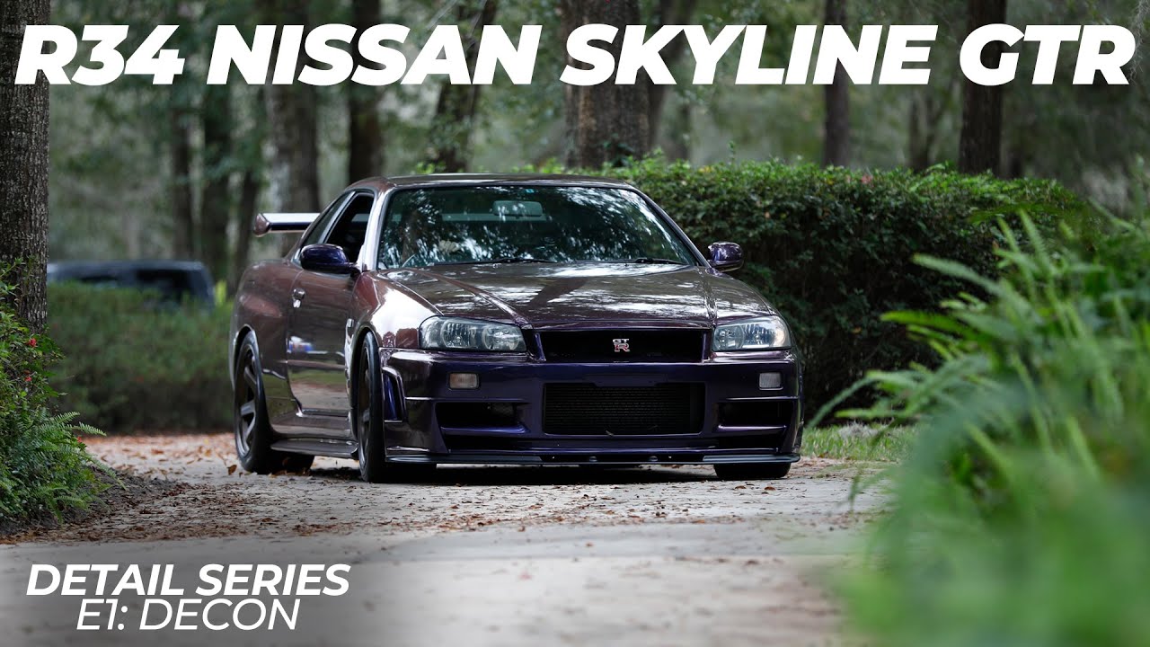 LZ R34 Nissan Skyline GTR Midnight Purple III Vspec Detail Series E1: Decon