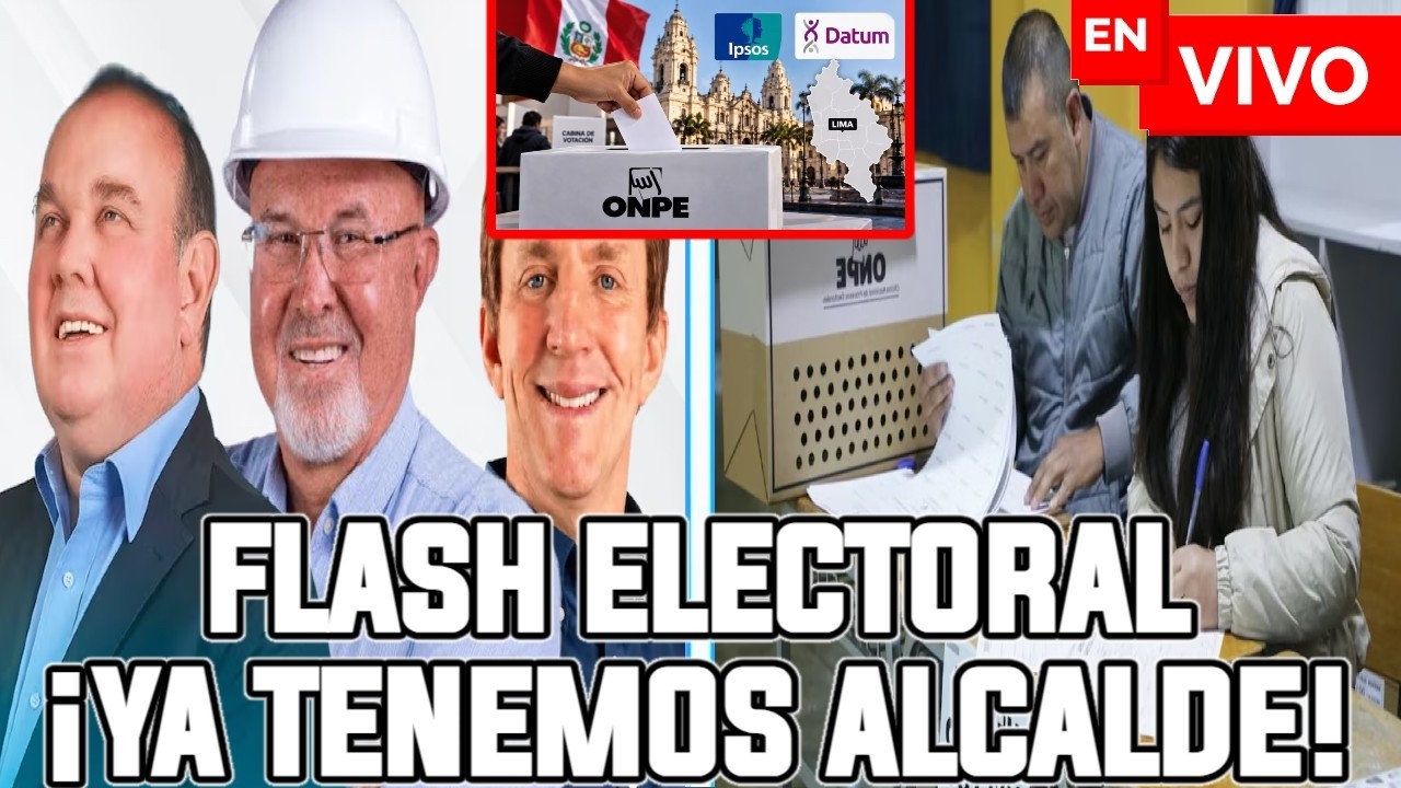&iexcl;FLASH ELECTORAL EN LIMA Y TODO EN PERU! | NUEVO ALCALDE DE LIMA Y GOBERNADORES DEL PERU