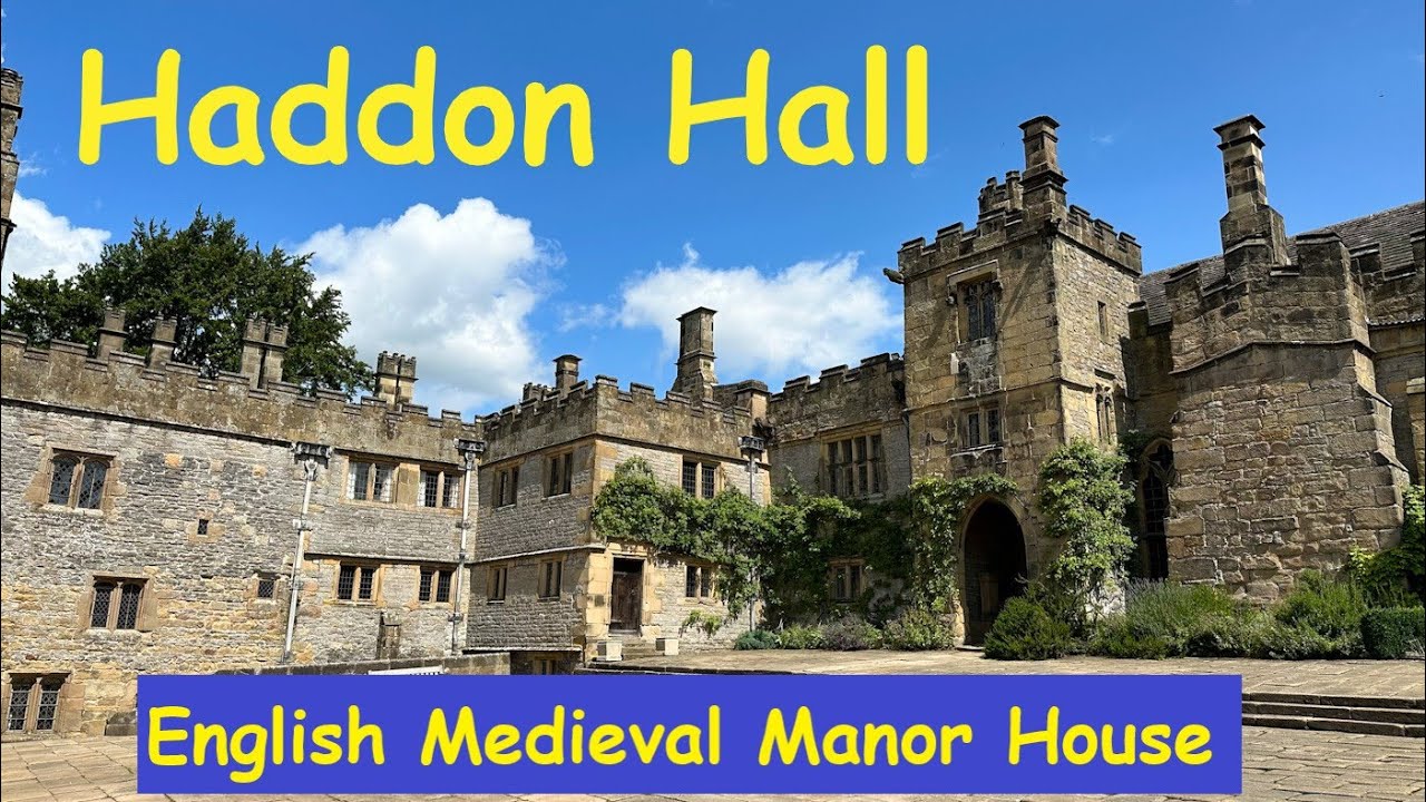Haddon Hall, an English Medieval Manor House.  Situated in the Peak District of Derbyshire.