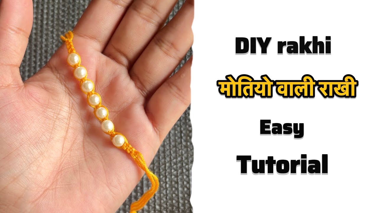 Easy bracelet tutorial #diy #diybracelets #diyrakhi #tutorial orial