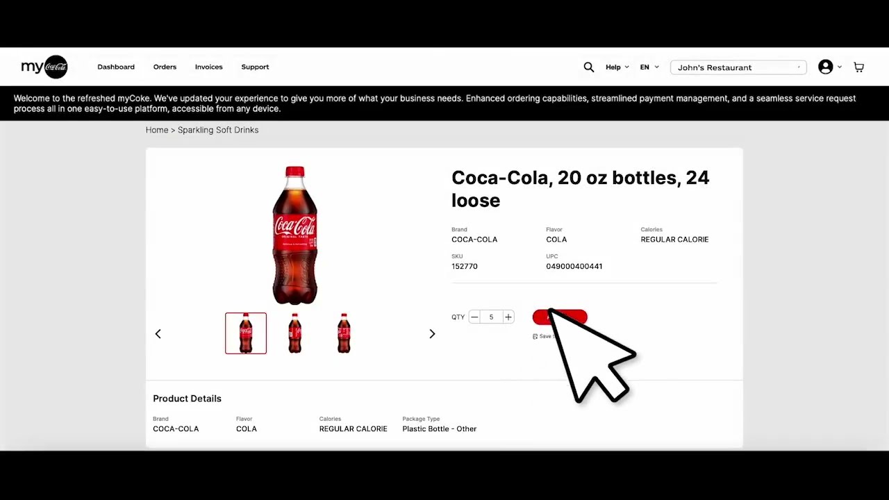 Refreshed myCoke Site Demo