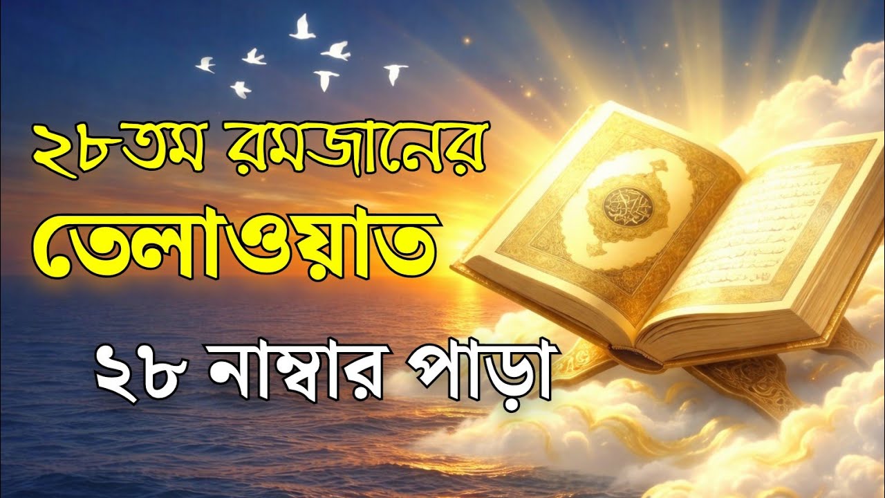 ২৮তম রমজান 🌙 Para 28 | হৃদয় ছুঁয়ে যাওয়া তেলাওয়াত | Ramadan 2026 Day 28