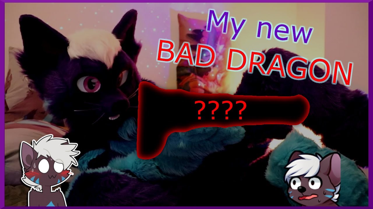 Распаковка моей новой игрушки BAD DRAGON в костюме фурри!!