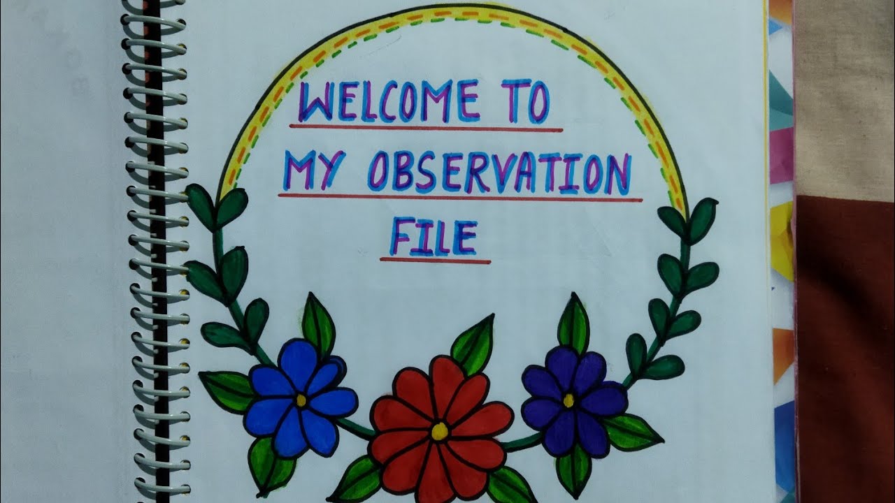 SCHOOL OBSERVATION FILE FOR B.ED | ENGLISH | semester 2 | Bokaro Steel City College| VBU AND BBMKU