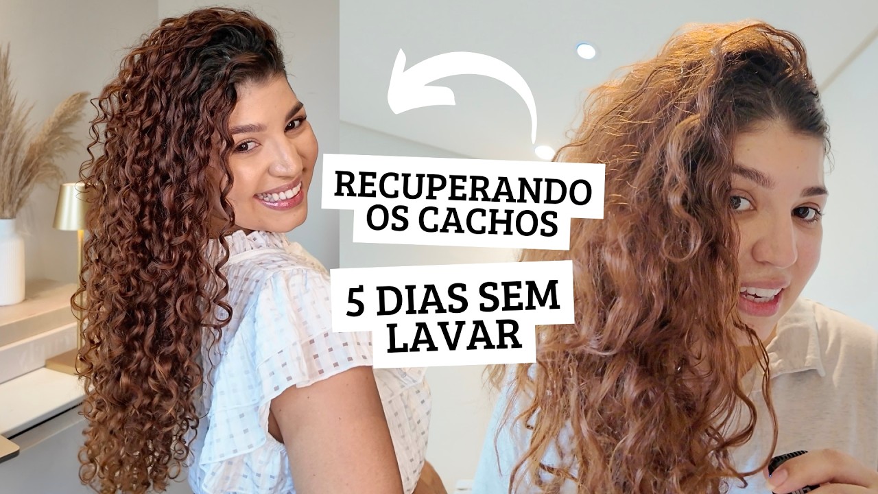 RECUPERANDO OS CACHOS PÓS 5 DIAS SEM LAVAR | por Jessica Melo