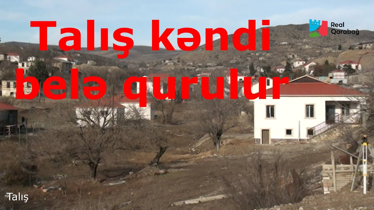 Talış kəndi belə qurulur/Так строится село Талыш/ Talish village is being restored