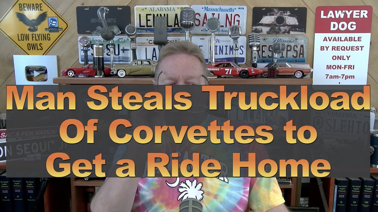 Man Steals Truckload of Corvettes to Get a Ride Home