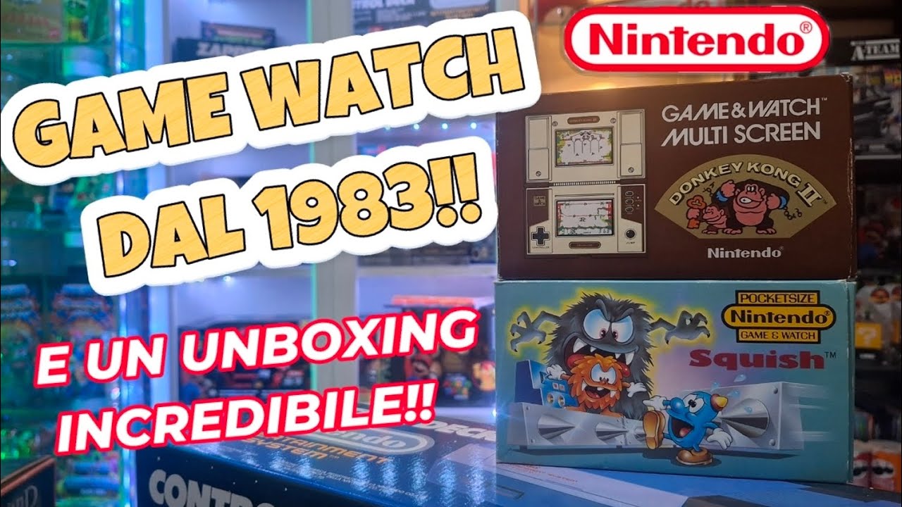 🧊 UNBOXING INCREDIBILE  E 2 GAME WATCH DAL 1983..🧊 #gamewatch #nintendo #videogames #unboxing 
