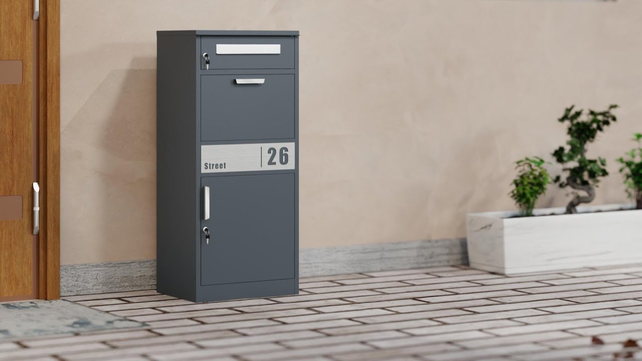 3 Layers Steel Parcel Cabinet Installation instructions