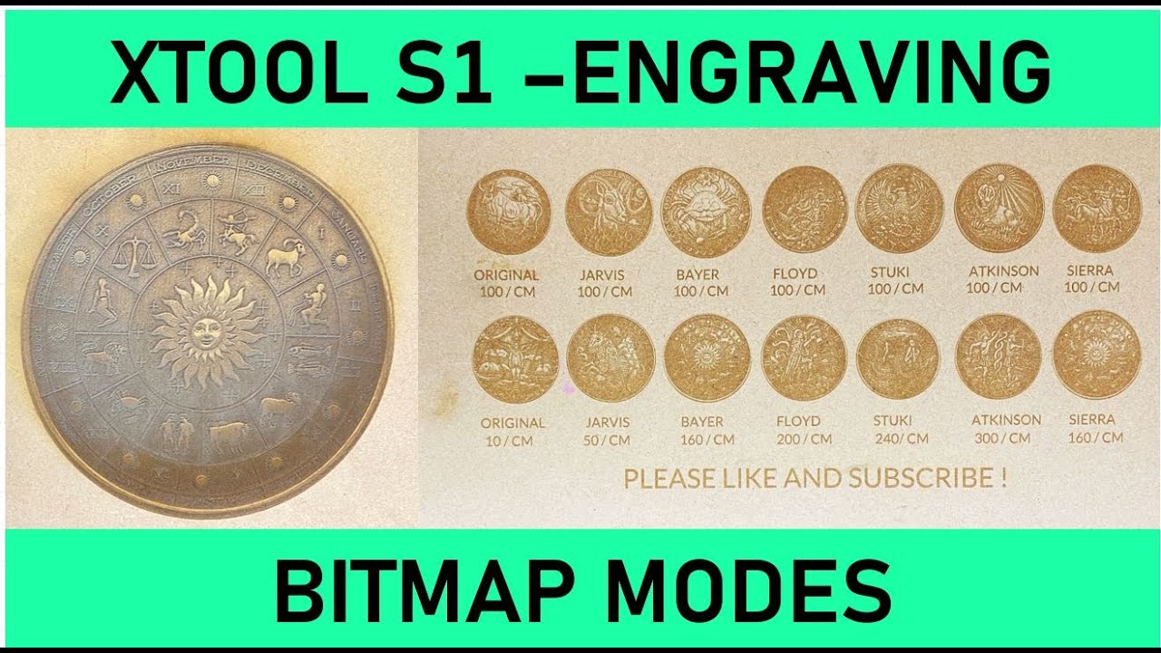 I tried each Bitmap Settings on XTool S1