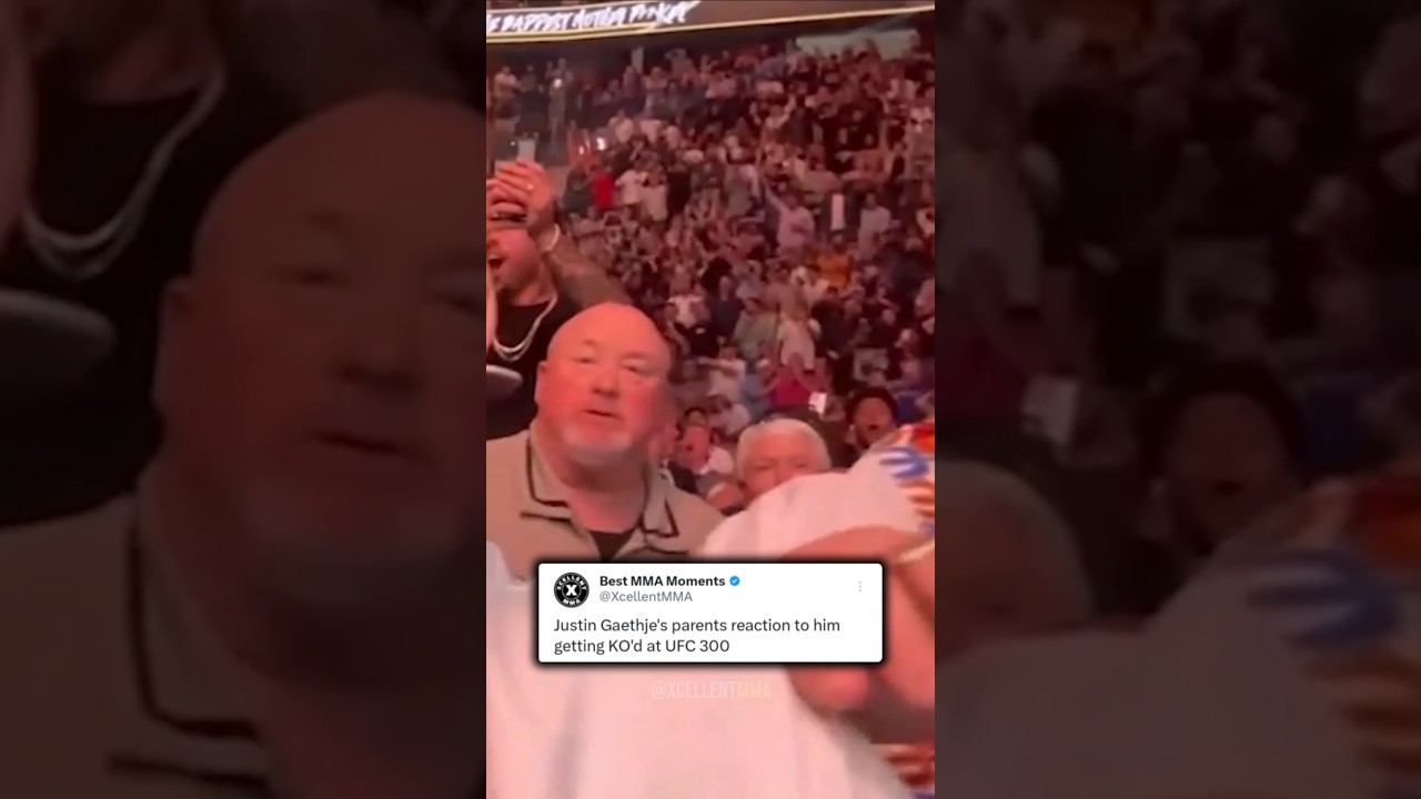 Justin Gaethje's parents reaction to him getting KO'd