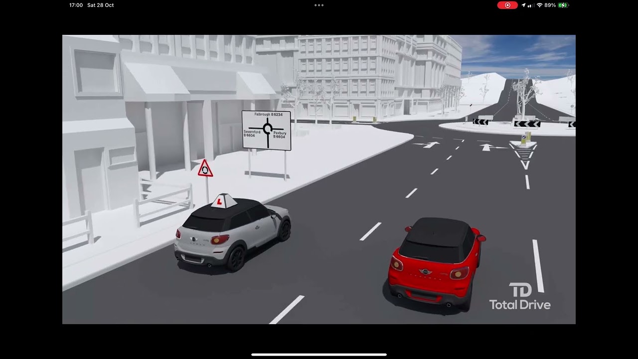Go ahead at roundabouts (before 12 o’clock)