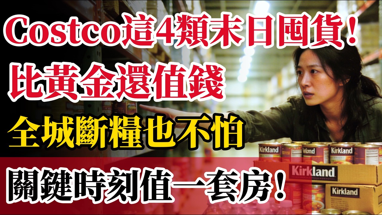 災難來臨全城斷糧？Costco這4類&ldquo;末日級囤貨&rdquo;，關鍵時刻一箱換一套房！