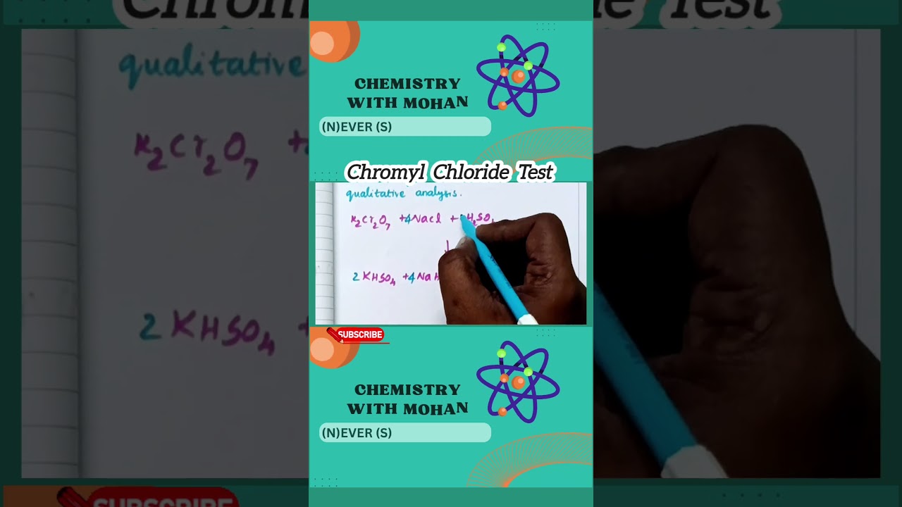 Chromyl Chloride Test 12th Chemistry Unit 4 #jee #shorts #chemistry