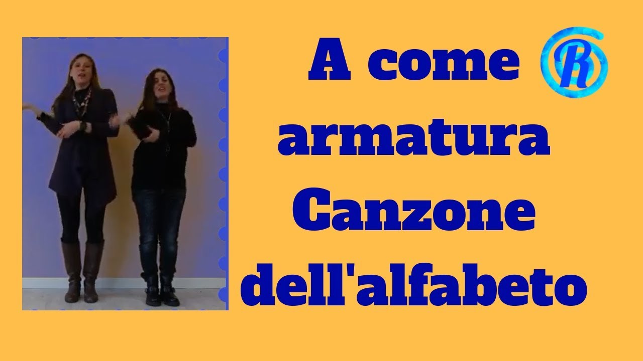 A come armatura Canzone dell'alfabeto con Baby dance.