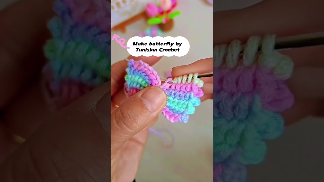 Crochet a Butterfly with Tunisian Stitch &ndash; Quick & Easy Tutorial! #creativecrochet #amigurumipattern