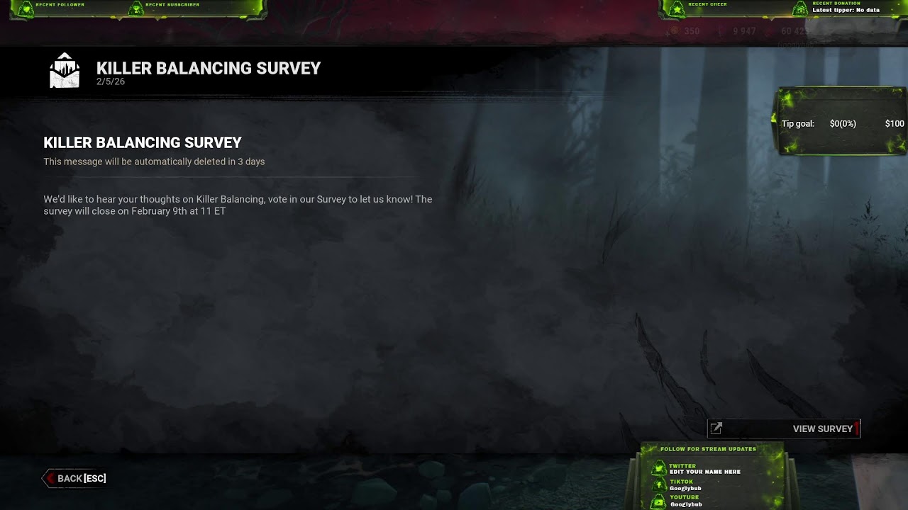 Vibing on dbd