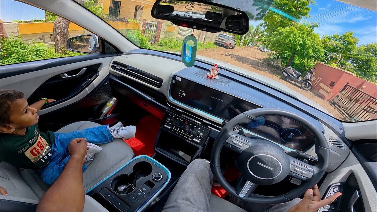 ASMR Hyundai Creta EV POV Drive to Dandoba Hills with My Naughty Son 👶 