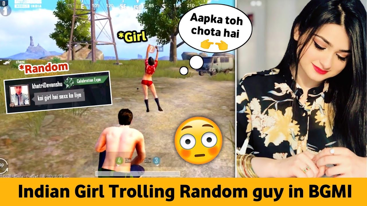INDIAN GIRL TROLLING RANDOM GUY IN BGMI - WAIT FOR THE END 😂💔