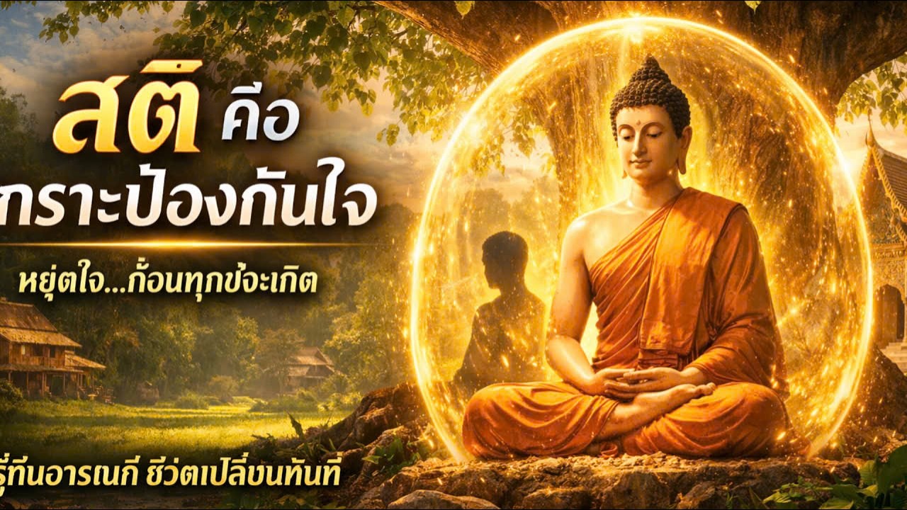 สติคือเกราะป้องกันใจ #ธรรมะสอนใจ#สติคือเกราะใจ#ปล่อยวาง#ฝึกสติ#ธรรมะวันนี้#ข้อคิดชีวิต#ใจสงบ