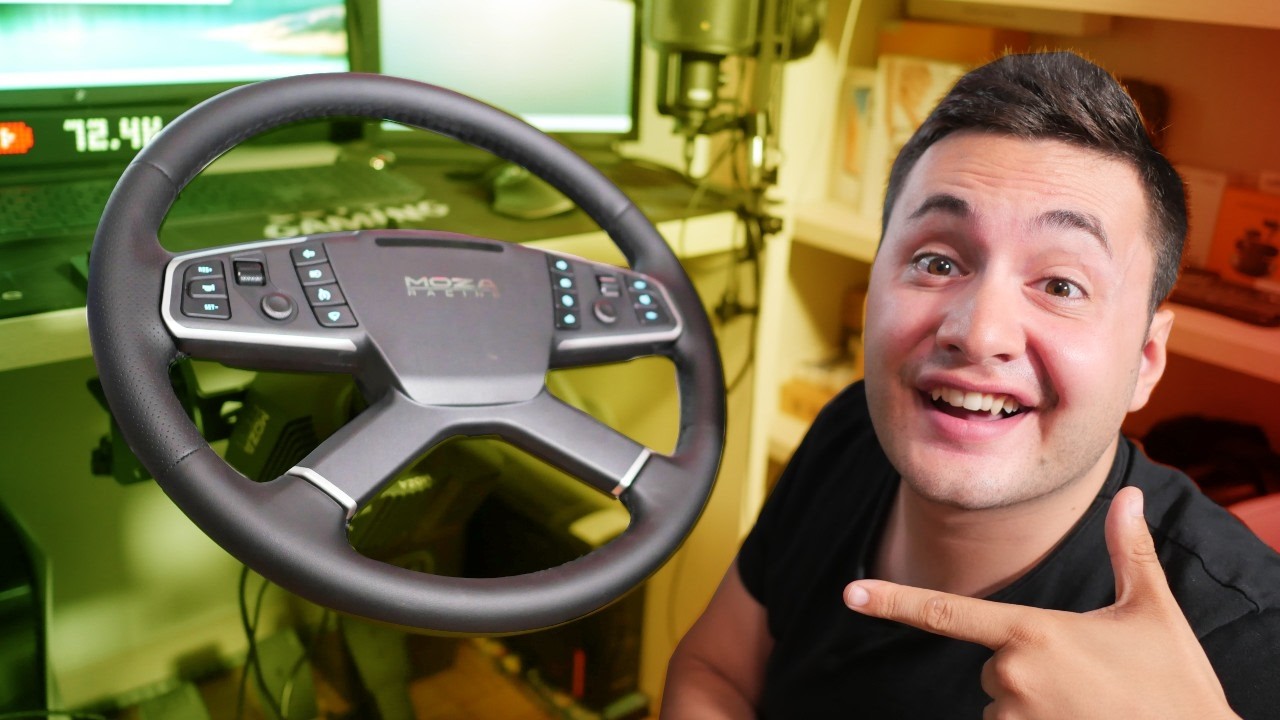 PROVO UN REALE VOLANTE DI CAMION per ETS2! MOZA TSW Truck Wheel