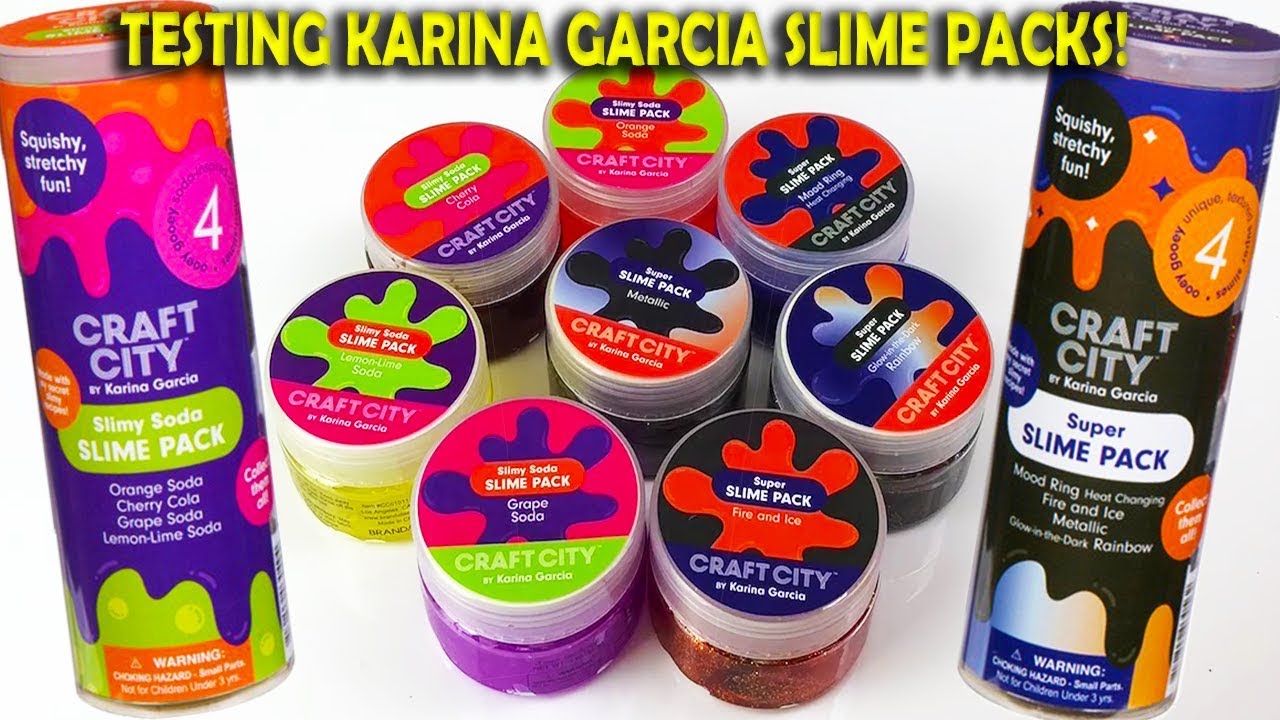 Testing New Karina Garcia Slime Packs! Slime Review!
